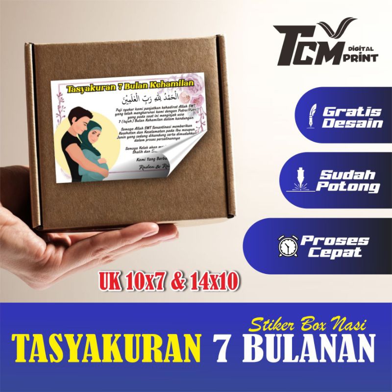 

Stiker Tasyakuran 7 Bulanan Custom Unik Tinggal Tempel Box