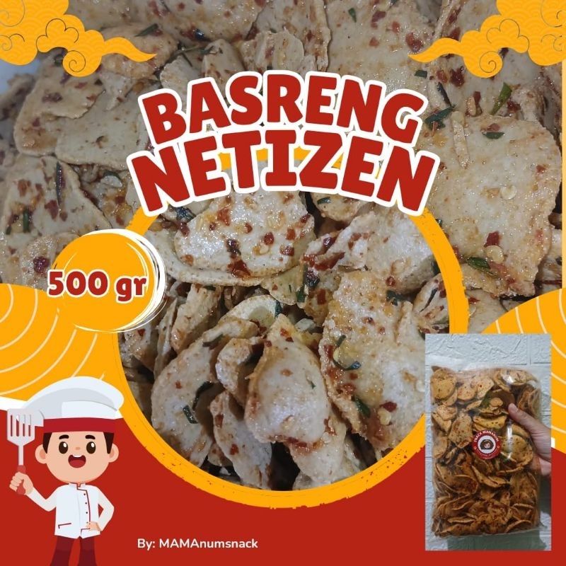 

Basreng Koin | kripik Kemasan 500gr Daun Jeruk Chili Oil Gurih