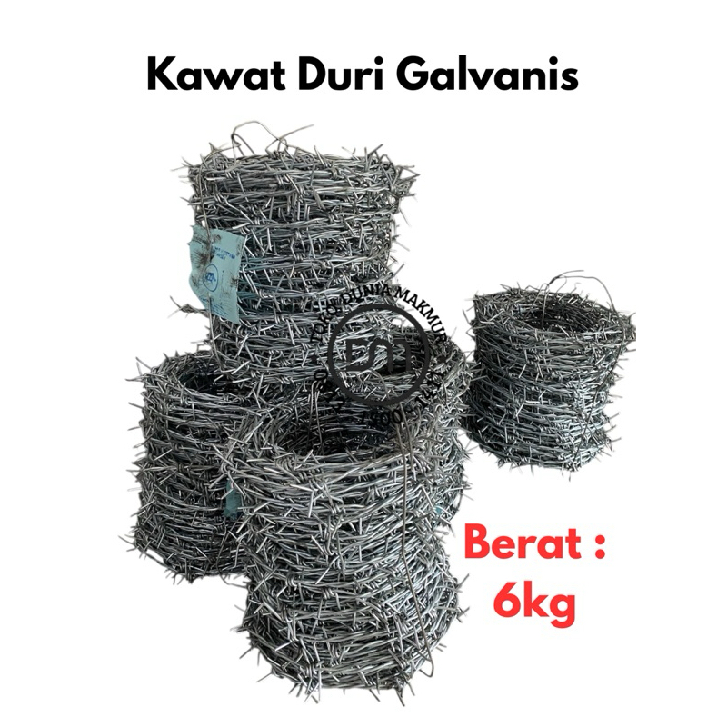 Kawat Duri / kawat pagar berduri / kawat pengaman pagar / kawat Duri 6kilo / kawat duri 1roll / kawa