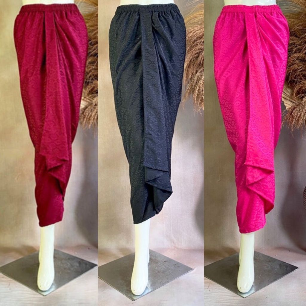 Rok Polos Hitam/Rok Instan Kebaya Bawahan Wanita Modern Aneka Pilihan Warna