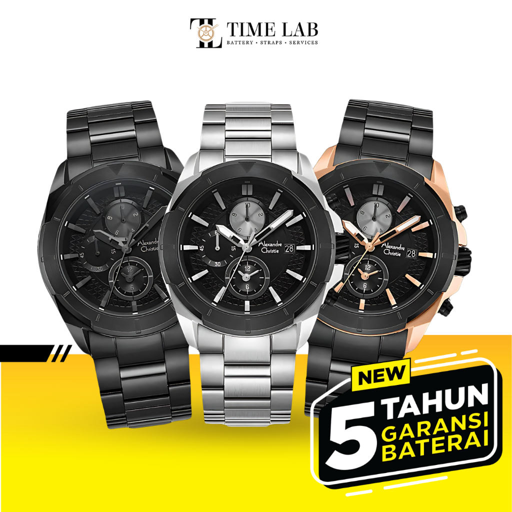 JAM TANGAN ALEXANDRE CHRISTIE PRIA AC6596MC / AC 6596 MC / AC6596 MAN ORIGINAL
