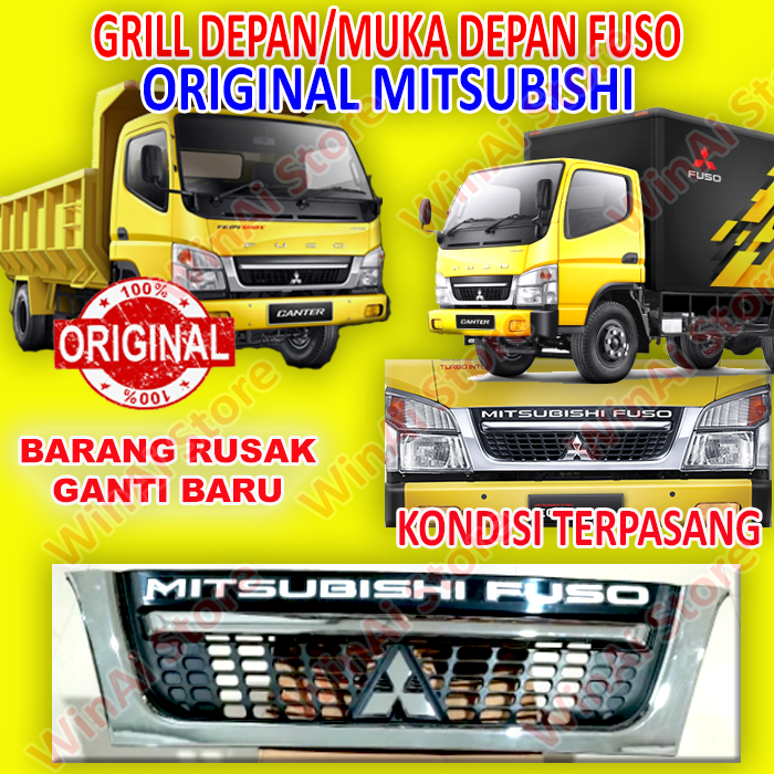 GRILL DEPAN FUSO/MUKA DEPAN FUSO ORIGINAL MITSUBISHI CHROME