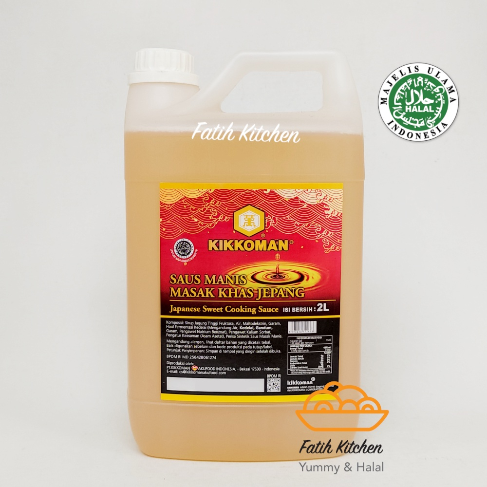 

Kikkoman Saus Manis Masak Khas Jepang 2 liter Jerigen - Japanese Sweet Cooking Sauce - Pengganti Mirin