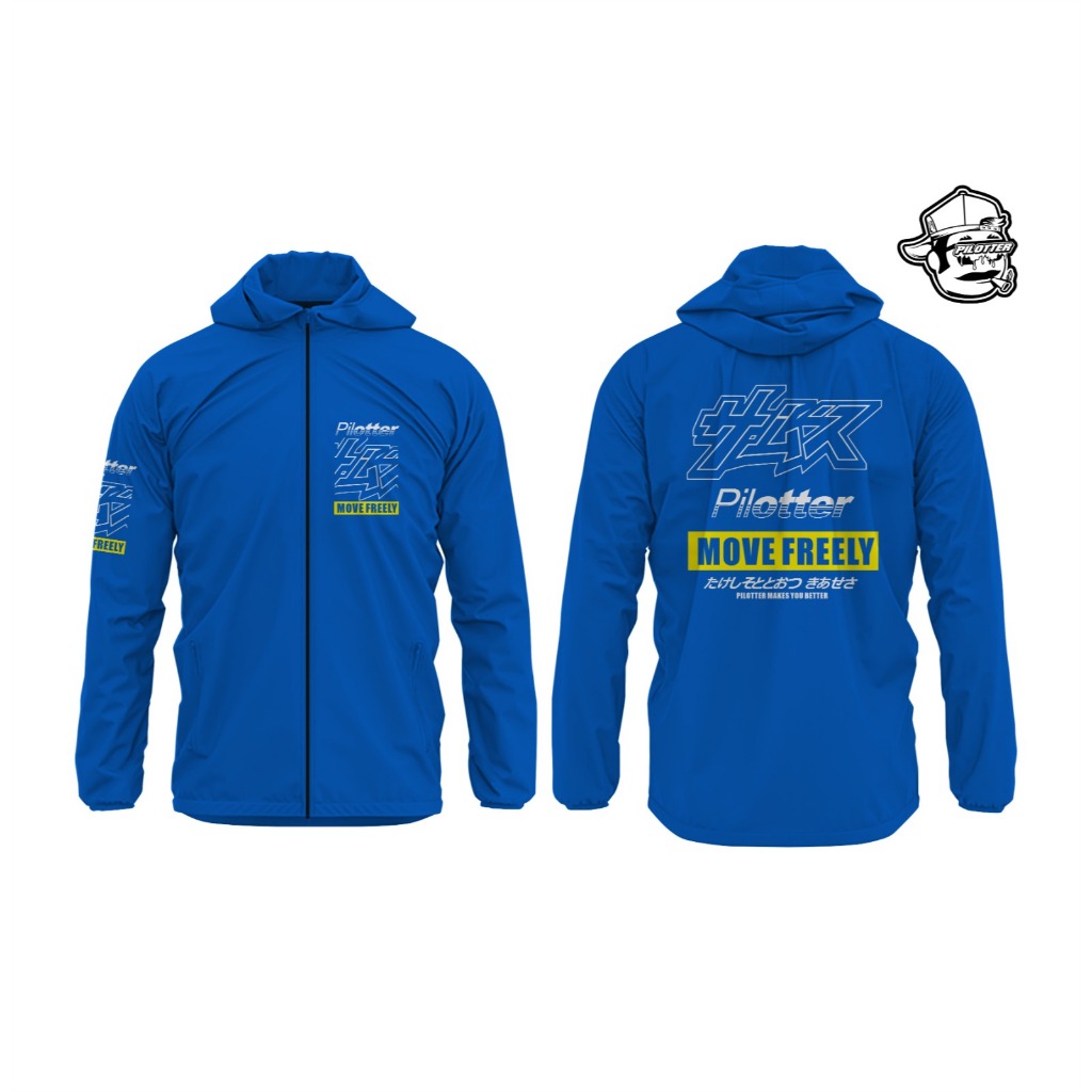 JAKET PARASUT PILOTTER MF ORIGINAL FREE STIKER