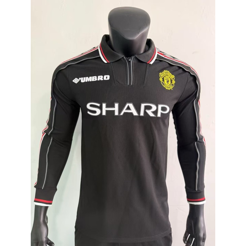 (RETRO LONG SLEEVE) JERSEY RETRO MU TREBLE BLACK LS GRADE ORI