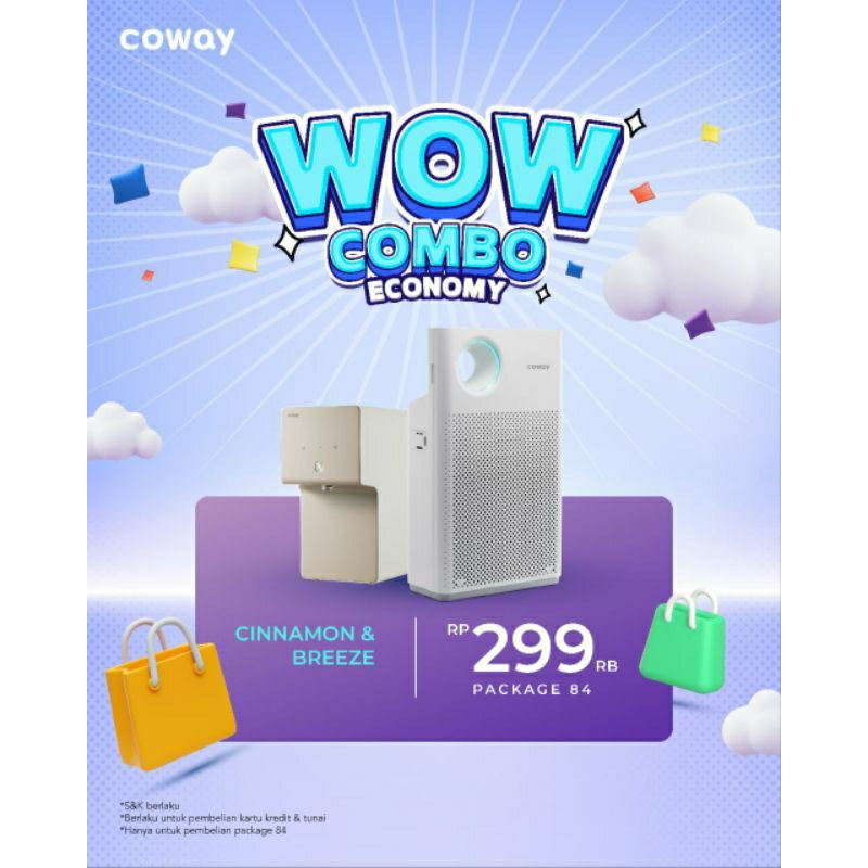 Coway Water & Air Purifier – Sistem Berlangganan Resmi (PREORDER)