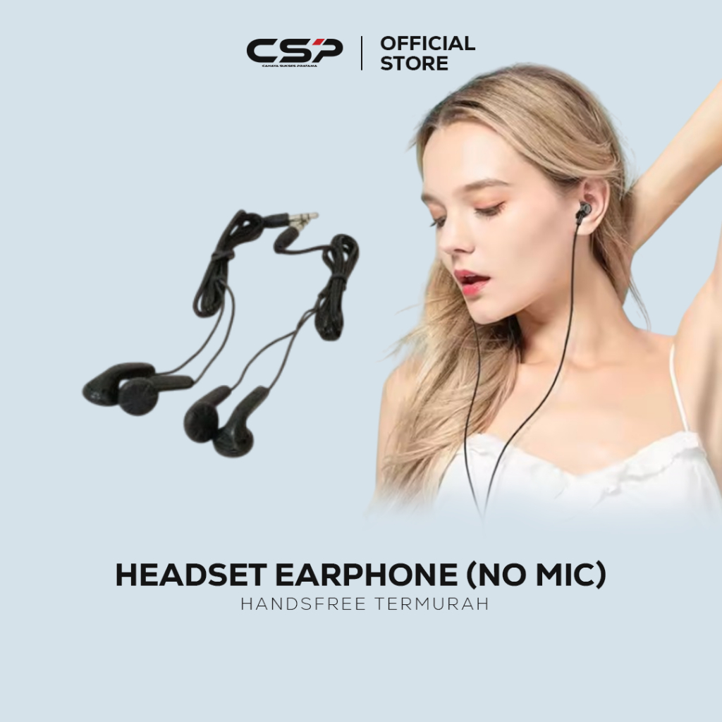 HeadSet Earphone Handsfree Termurah (NO MIC)