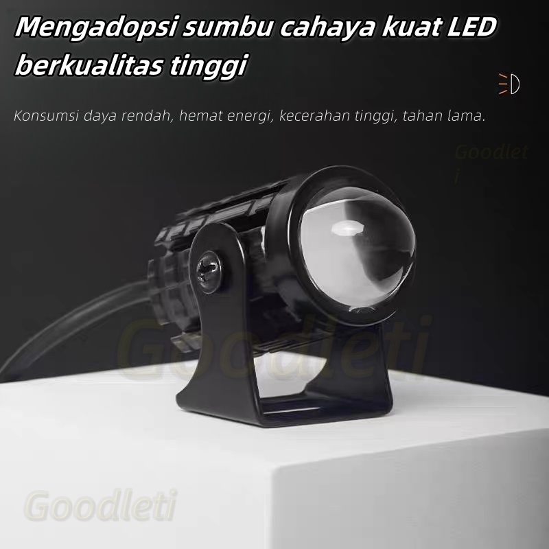 Grosir Headlamp Lampu Sorot Sepeda Motor Led Lampu Tembak Laser Led Mini 2 Warna - Lampu Tembak