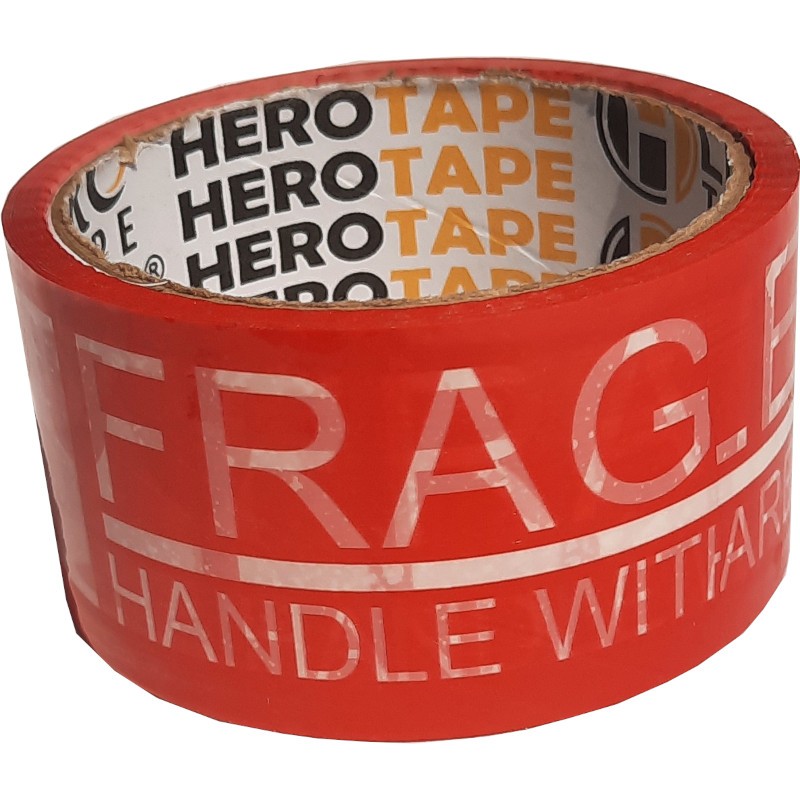 

Lakban OPP Tape Fragile Merah/Putih 48 mm x 50 yard JANGAN DIBANTING