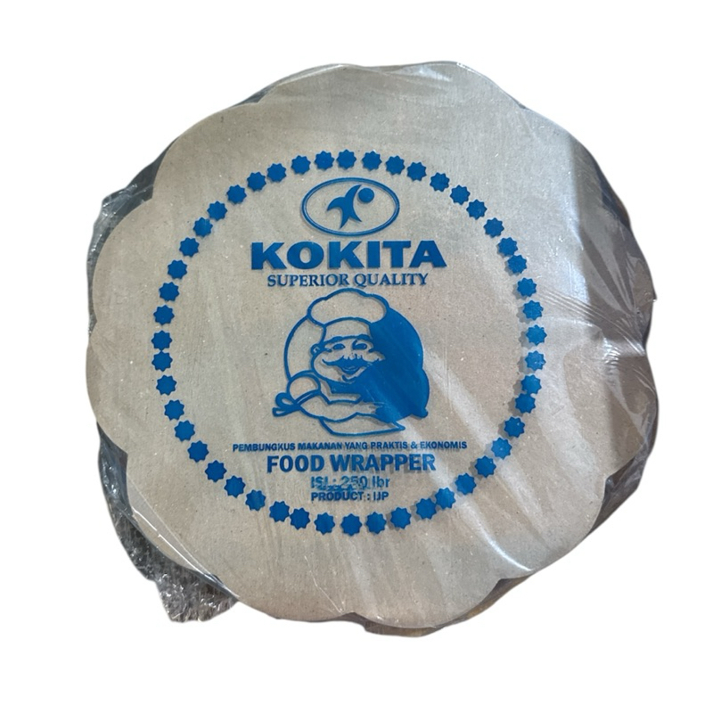 Kertas Nasi Bulat Bunga isi 250 Lembar