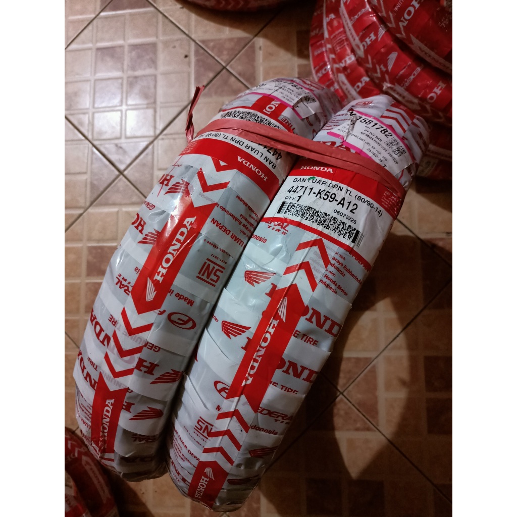 [ORI 100%] Ban Luar AHM Depan Tubeless Tubles K59-A12 80/90-14 Beat Vario 125 150 MURAH BISA GROSIR