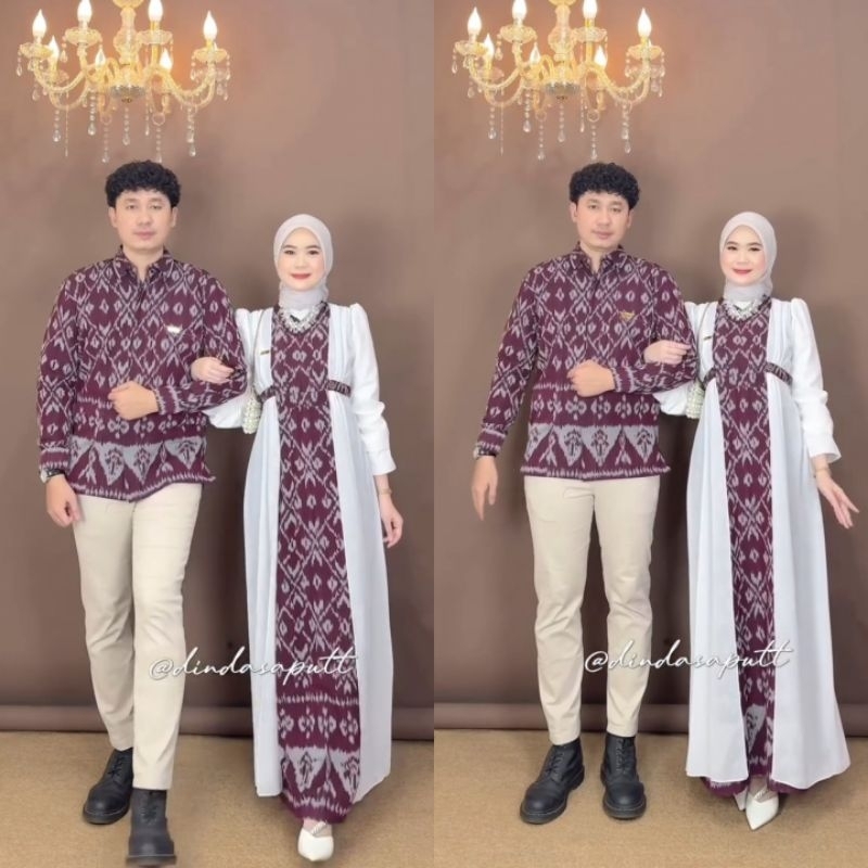 TENUN IKAT - TANICA DRESS TENUN SERIES - COUPLE BAJU TENUN.