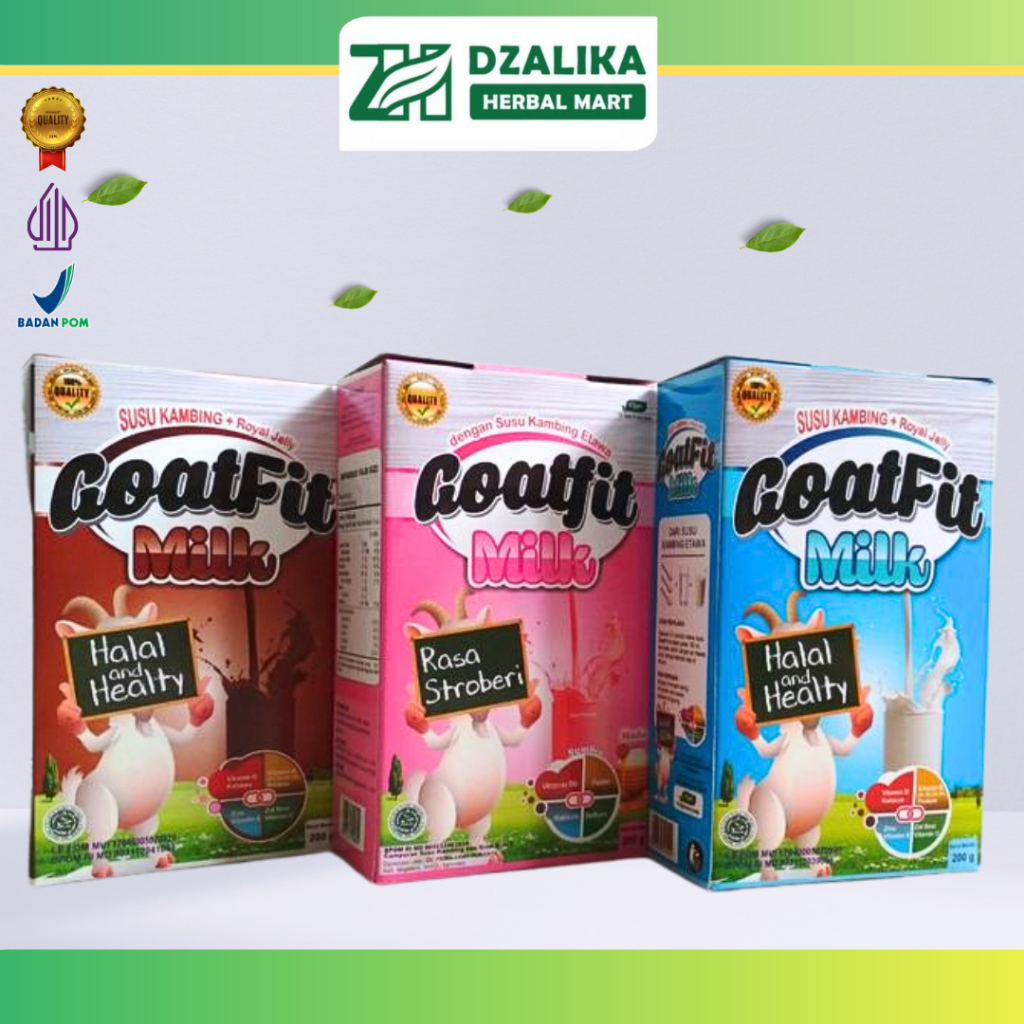 

SUSU KAMBING+ROYAL JELLY GOATFIT 200 Gram | Dengan Royal Jelly Susu Kambing Etawa plus Madu
