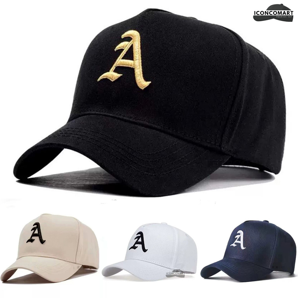 Topi Baseball Pria & Wanita Snapback LOGO A BESAR / Topi Baseball Style Korea - MF-202