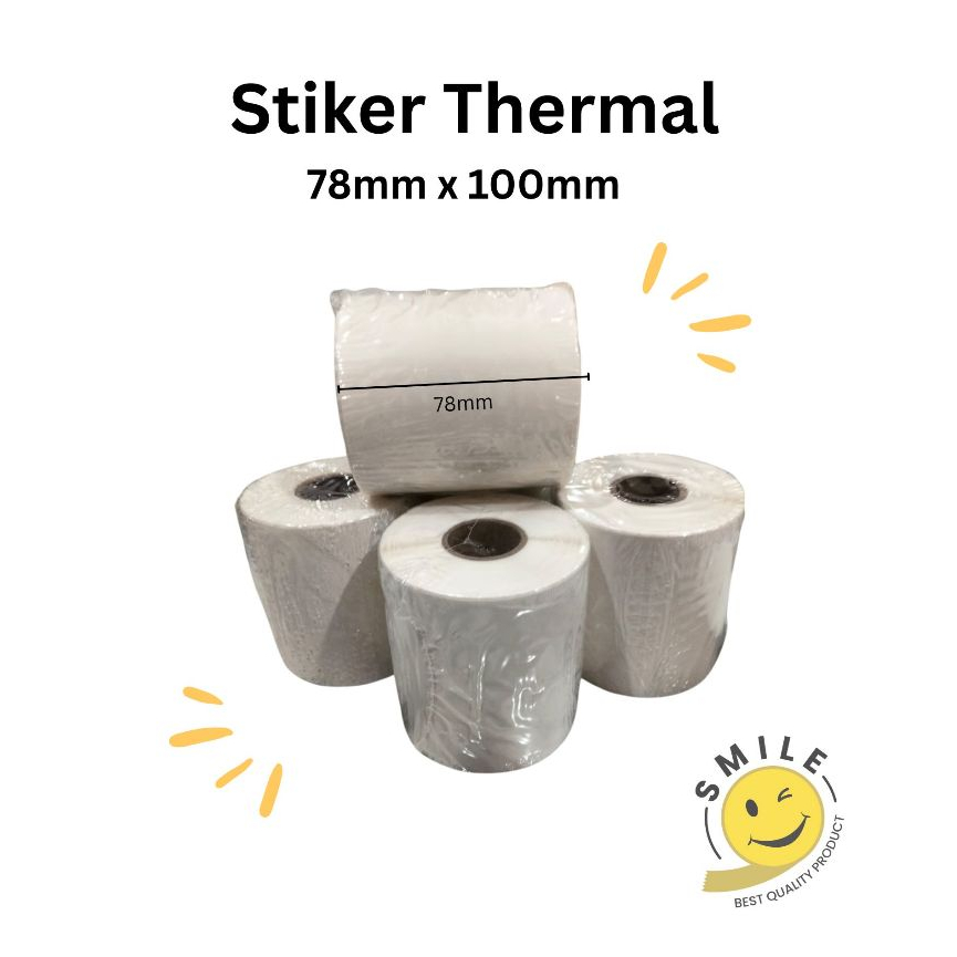 

Stiker Label Thermal / 78 mm x 100 mm (isi 300 pcs) / Tebal dan Berkualitas