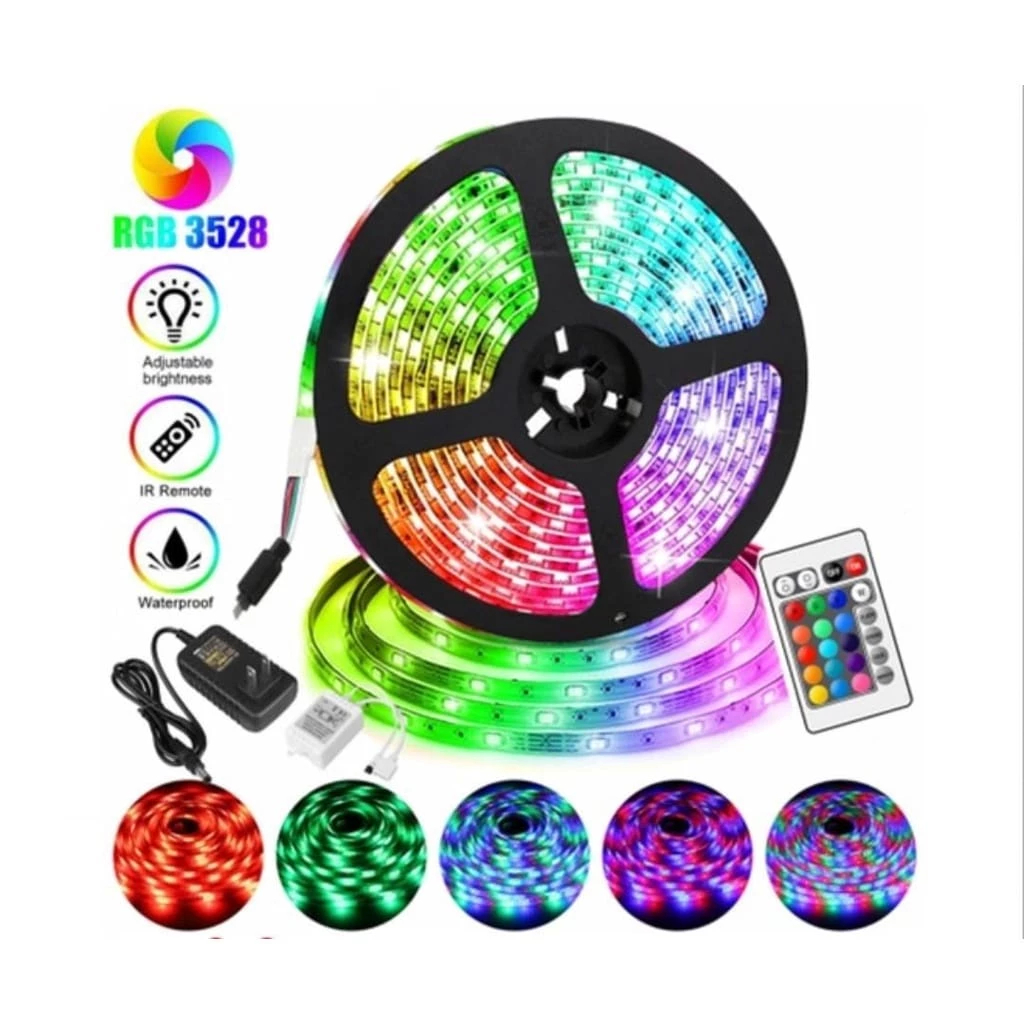Lampu Strip LED Selang RGB 2835 Warna-Warni Dekorasi Ruangan / Lampu Strip LED Remote