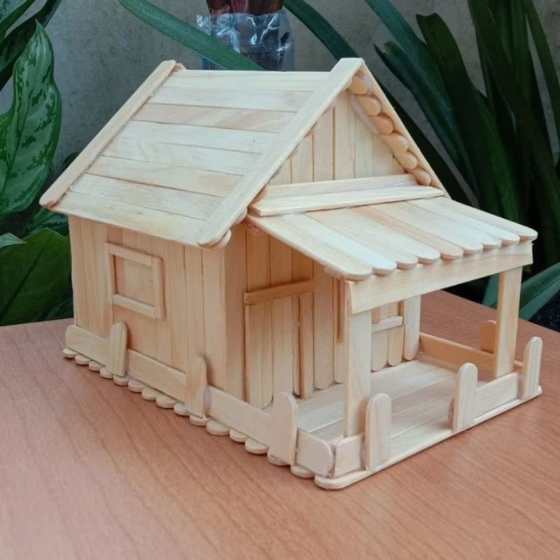 

❤️BAANUN❤️ Stick Es Krim Polos Kayu Eskrim Untuk Kreasi Ice Cream 1Ikat / 50Stick