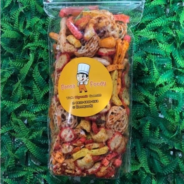 

KERUPUK SEBLAK CAMPUR BANNA FOODY ISI 250 GRAM | Banna Foody | Snack Viral