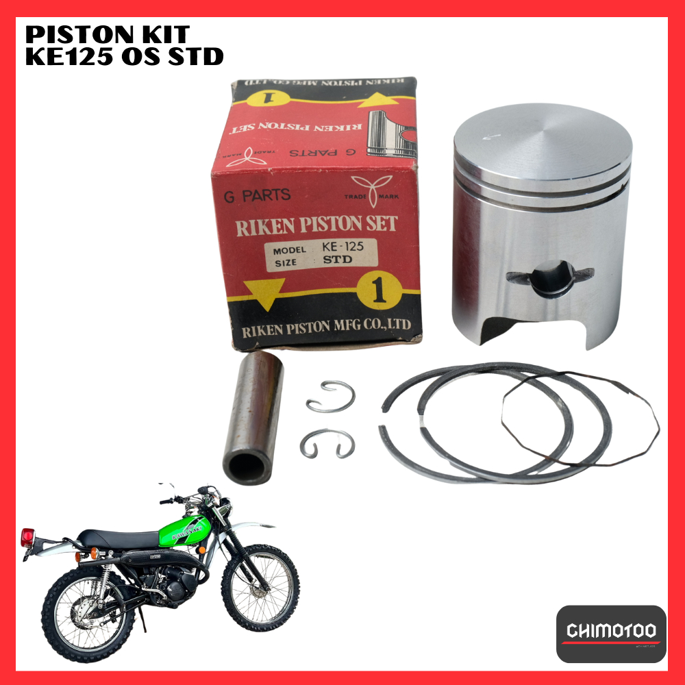 Piston Kit Kawasaki Ke125 Ke 125 Os 125