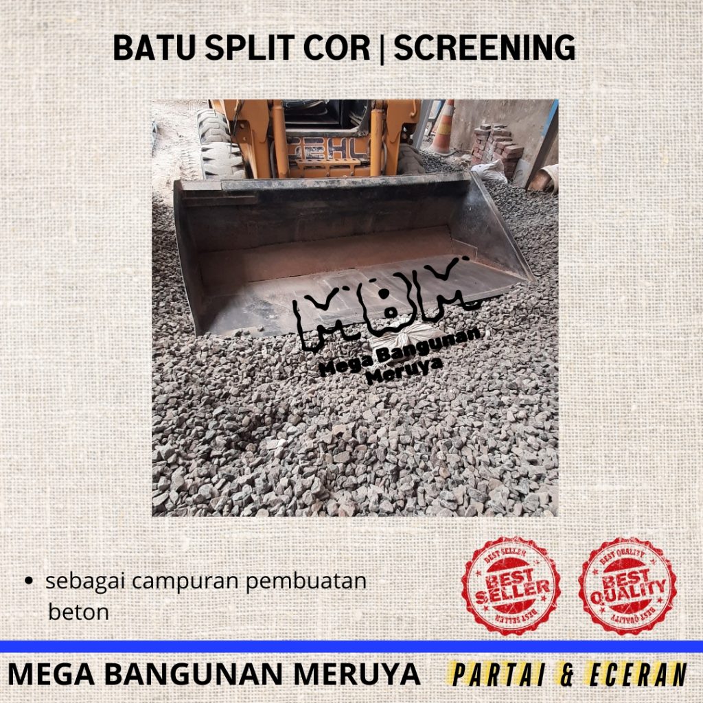 Batu Screening Batu Split Karungan