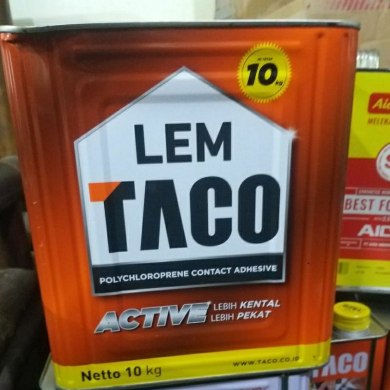 lem taco active merah 10 kg lem hpl lem multifungsi kemasan baru