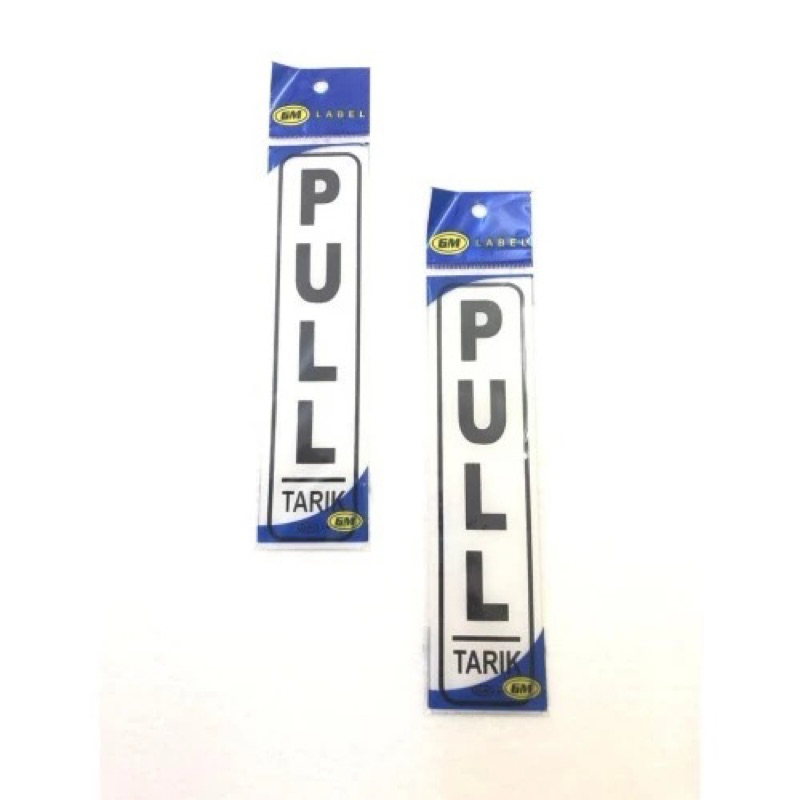

LABEL GM PULL/PUSH KECIL LABEL PINTU ACRYLIC TYPE LK-128