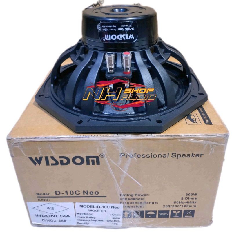 Speaker  Wisdom D10C Neo 10in  Component D-10C D 10C D 10 C 10" 10inch 10inchi in inch inchi Speaker