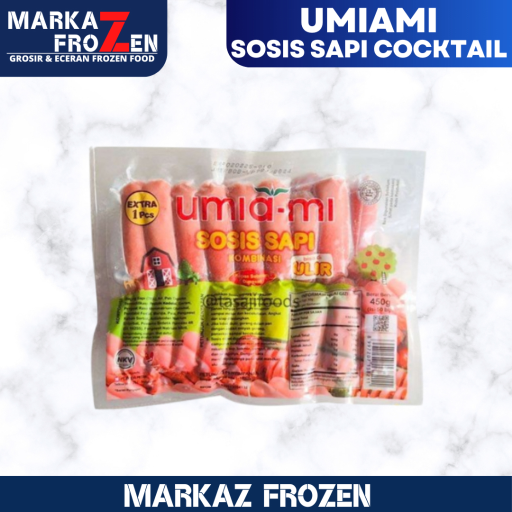 

UMIAMI SOSIS SAPI COCKTAIL 450GR