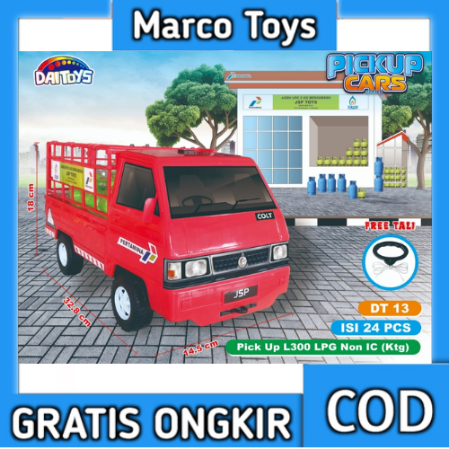 Mainan Anak Mobil Pick Up L300 Mainan Anak Mobil Pertamina Pengangkut Lpg DT 13 / DT 10 Miniatur Tab