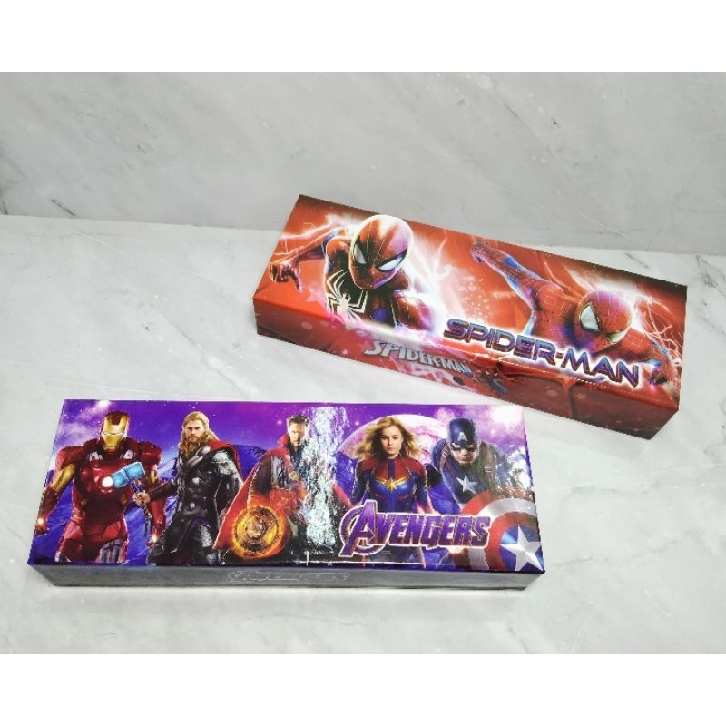

KOTAK PENSIL KARAKTER ANAK-ANAK / KOTAK PENSIL SPIDER-MAN & AVENGERS / TEMPAT ALAT TULIS