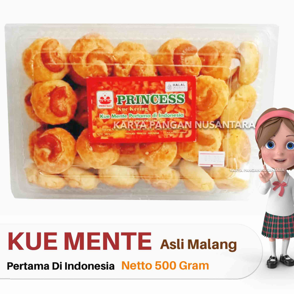 

KUE MENTE PRINCESS KUE KACANG MENTE KUE NASTAR KACANG METE KUE KERING MENTE PACK 500GR