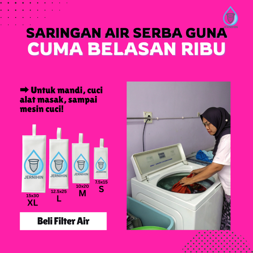Saringan Air Keran Water Filter Kain Saringan Air Keran Penjernih Air  by JERNIHIN