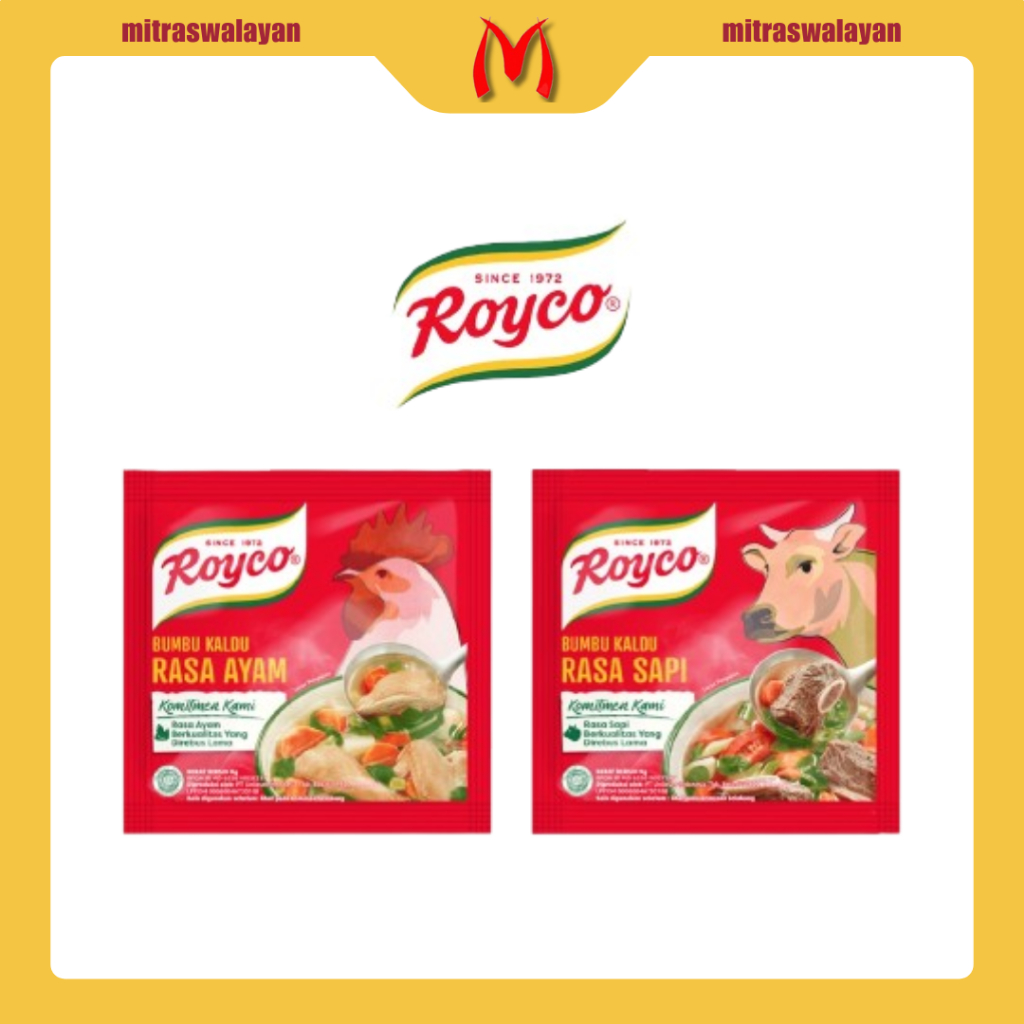 

ROYCO Bumbu Kaldu 1 Renceng isi 12 sachet @8 gr