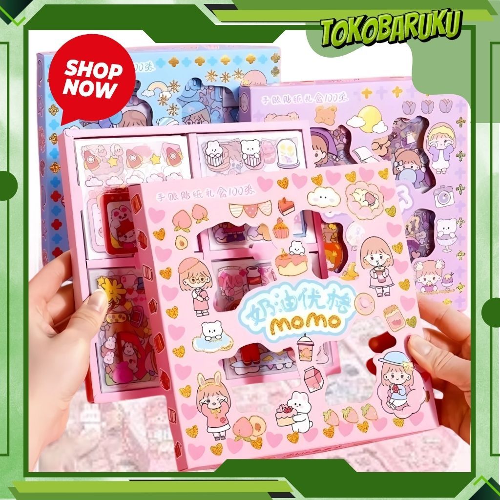 

(KEYA) Sticker Lucu Kartun Korea Aesthetic Waterproof Untuk Scrapbook HP Laptop Diary