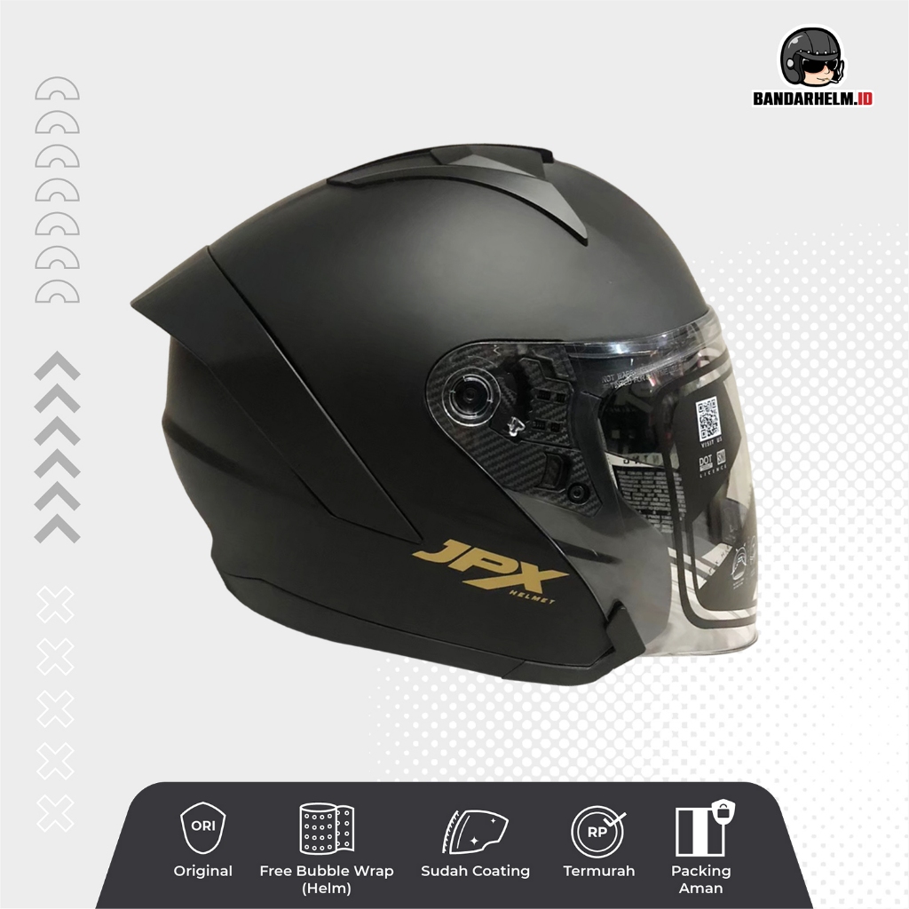 Helm JPX Nova X Solid Black Doff