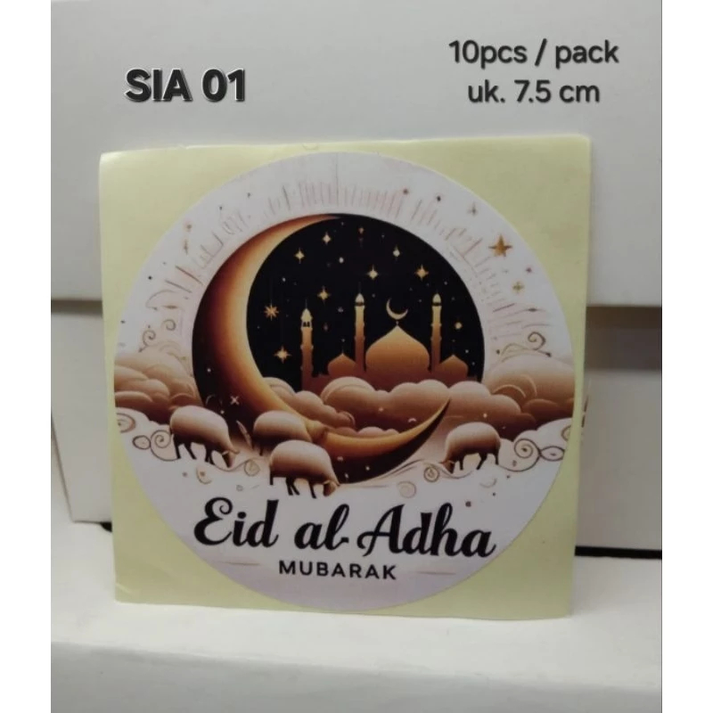 

10pcs Sticker Bulat Toples 7.5cm Idul Adha