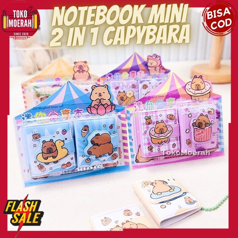 

BUKU NOTEBOOK MIINI CAPYBARA BUKU KECIL CAPYBARA NOTEBOOK GANTUNGAN MINI CAPYBARA 2 IN 1 LUCU UNIK MURAH