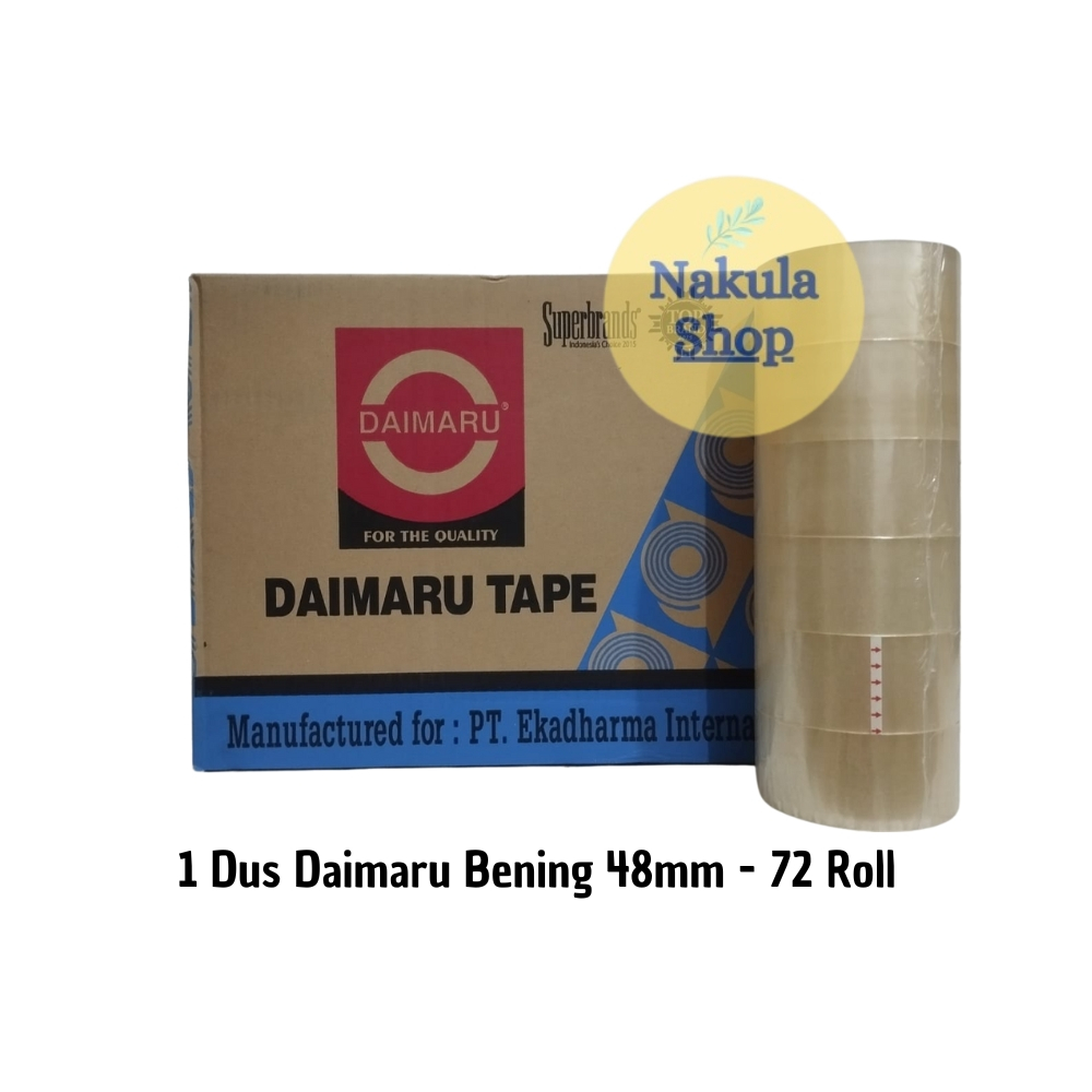 

GROSIR 1 DUS LAKBAN DAIMARU 2 INCH 48X90 - BENING - 72 ROLL