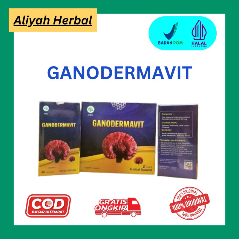 Ganovit Ganodermavit Jamur Ajaib Lingzhi 100%  ORIGINAL