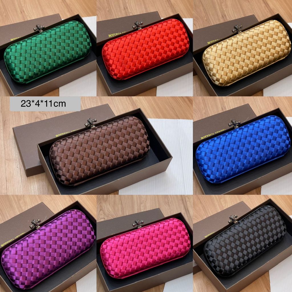 TAS WANITA BV ANYAM SATIN FASHION FREE BOX