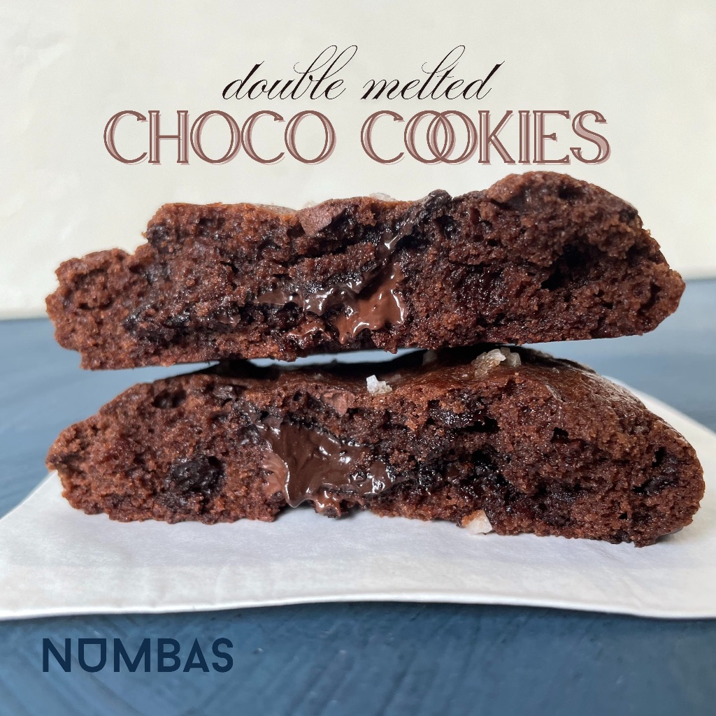 

Double melted chocolate cookies