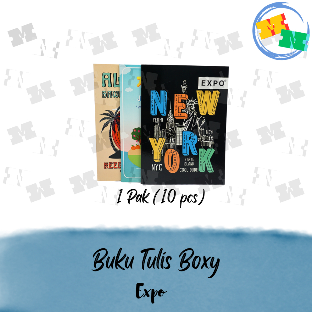

Rad Buku Tulis Campus Boxy 52 Lembar EXPO 1 Pak Isi 10 Buku