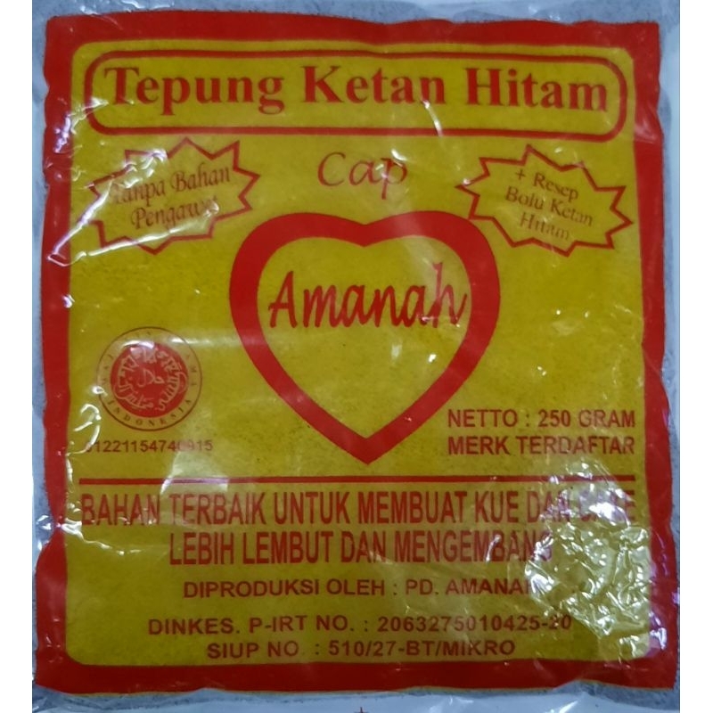 

Tepung Ketan Hitam Amanah 250 Gram