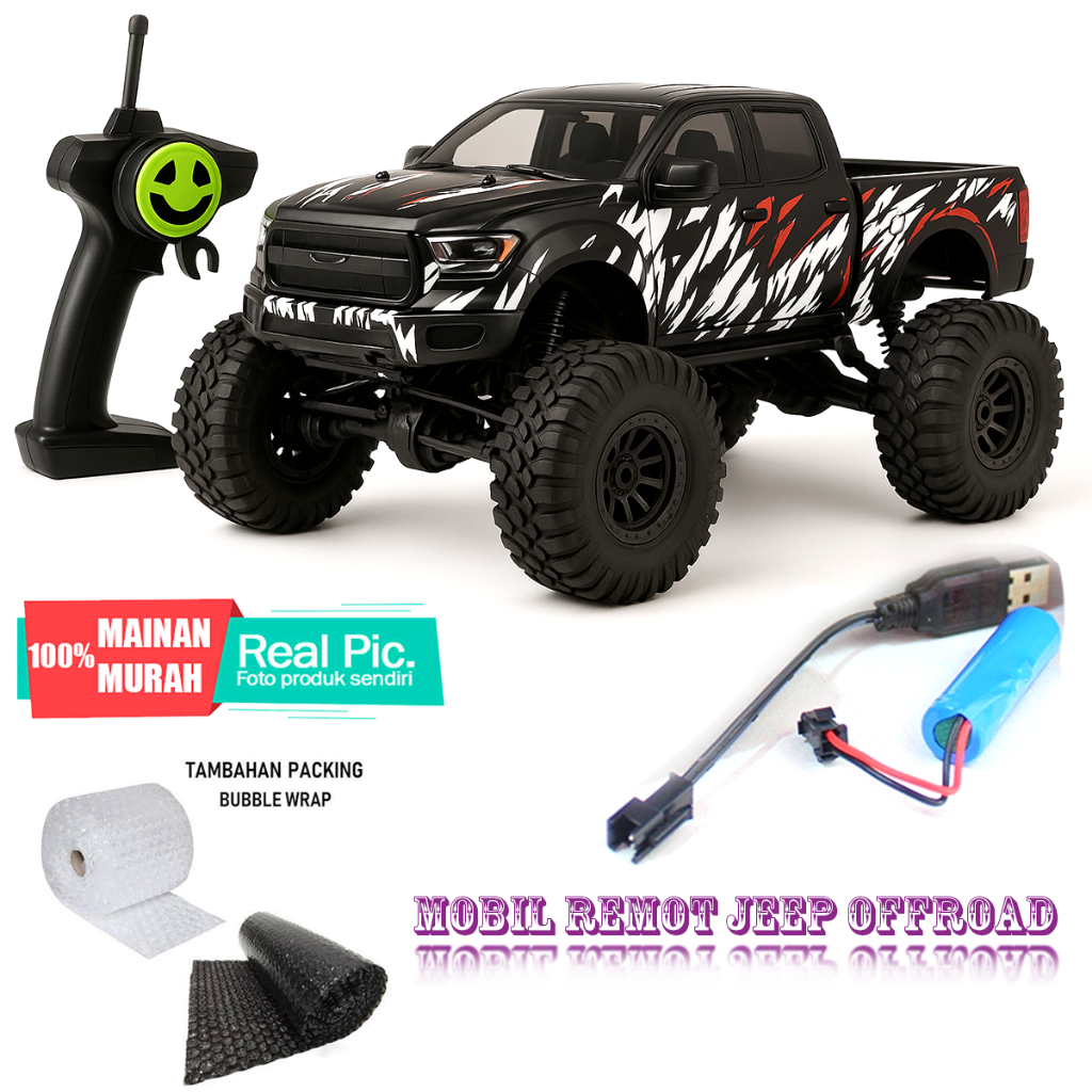 Promo Grosir Mainan Anak Murah Jeep Offroad Jeep Rock 1:18 Mobil Mobilan Remot Control Jepp Rock