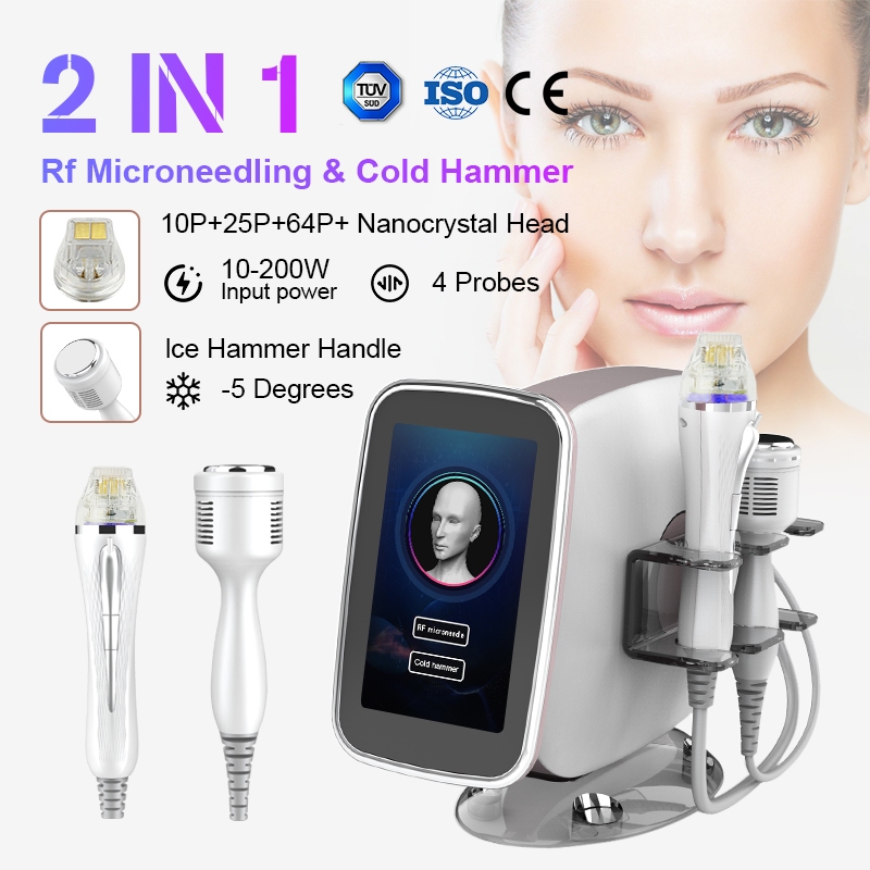 Portabel RF microneedling 2in1 alat klinik kecantikan mesogun meso injector skin booster