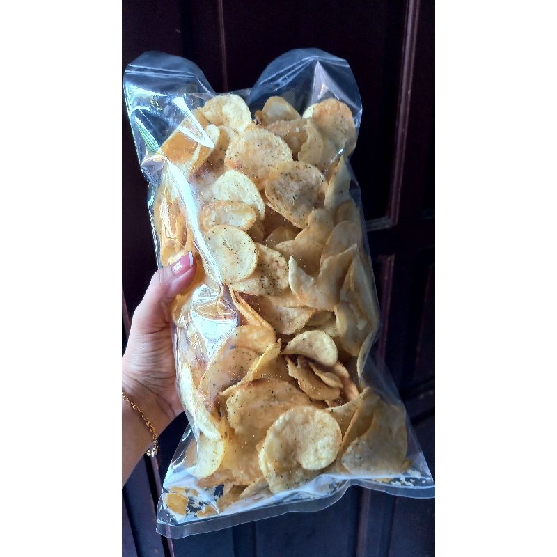

KRIPIK KENTANG seaweed atau rumput laut Kripik kentang berbumbu rumput laut 100gram