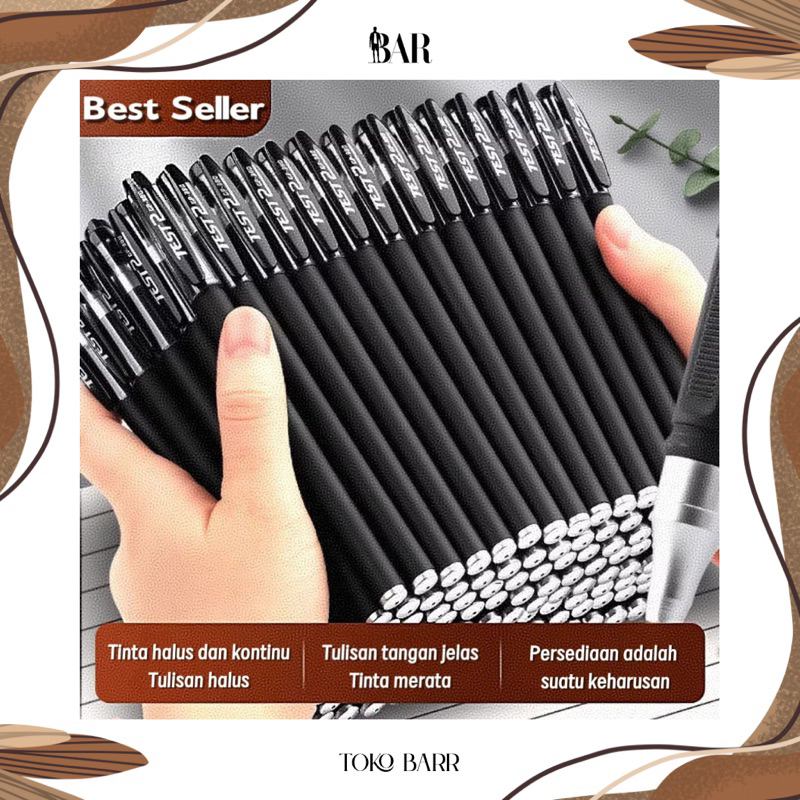 

KP168 Gel Pen Pulpen Hitam / Pulpen Sekolah Kantor Import