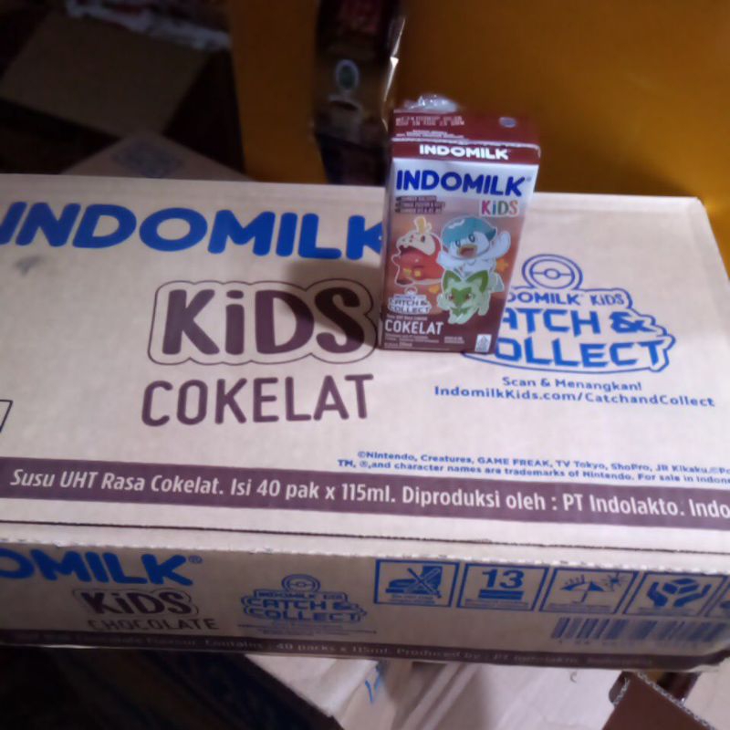 

INDOMILK kids 110ml rasa chocolate susu UHT perdus isi 40pcs