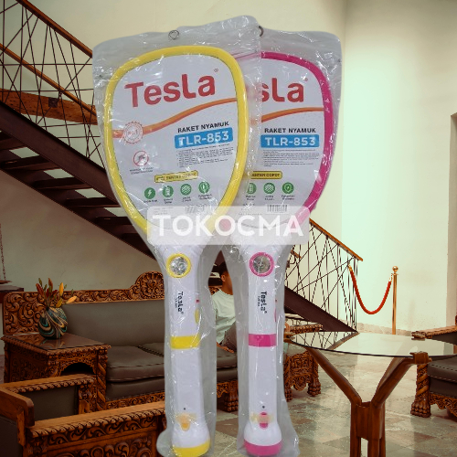 Promo Raket Nyamuk 2 in 1 + Senter LED Multi Function Senter Copot TLR-853 Tesla Tahan lama Medan