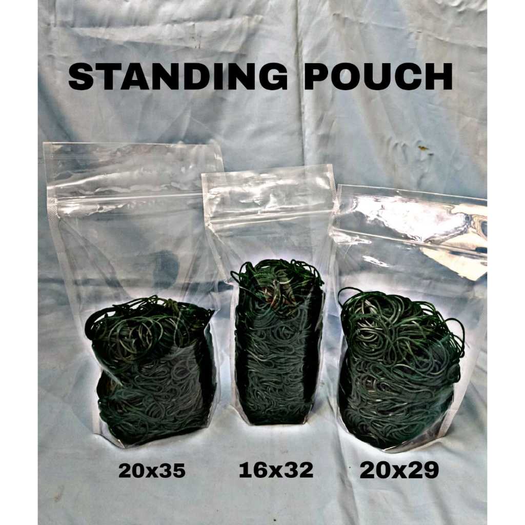 PLASTIK KLIP STANDING POUCH/STANDING POUCH/PLASTIK KLIP BUKA TUTUP KEMASAN BERDIRI ISI 50 PCS.